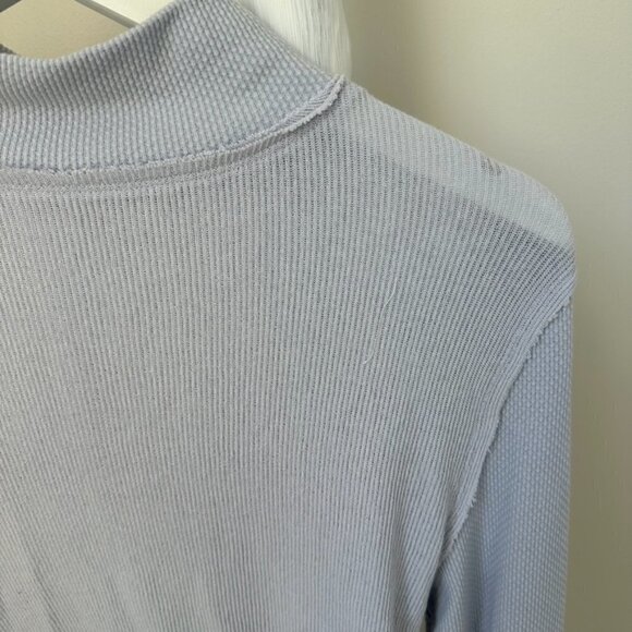 Free People Freya Mock Neck Top Lilac Sz XL - Picture 6 of 13
